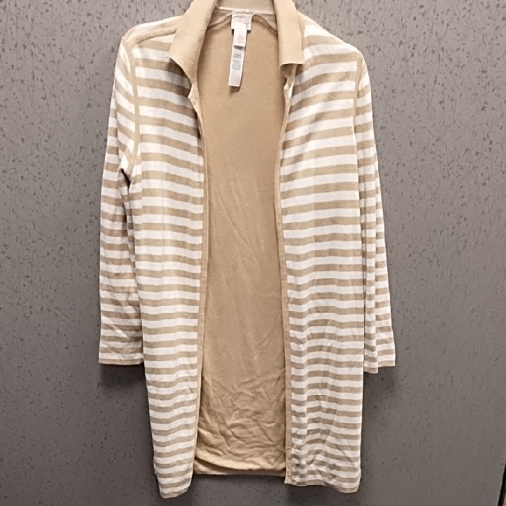 Chico's open front duster sweater size Small